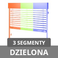 Żaluzja dzielona - 3 segmenty