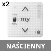 Pilot naścienny Somfy IO - 1 kanałowy (2 sztuki)