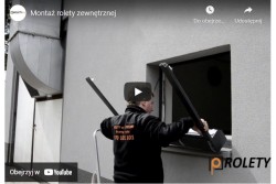 Montaż żaluzji/rolety fasadowej