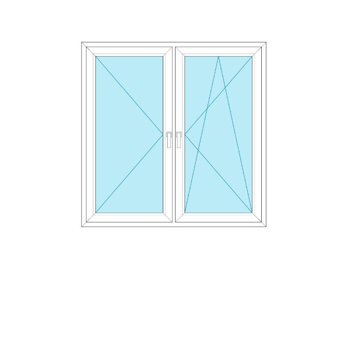Okno 2-skrzydłowe R+UR