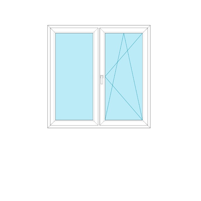 Okno 2-skrzydłowe RU+FIB